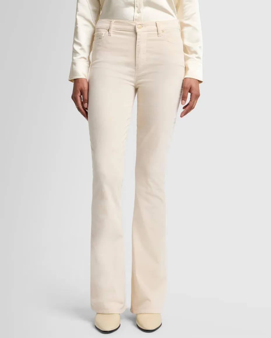 Velvet High Waist Ali in Eggshell
