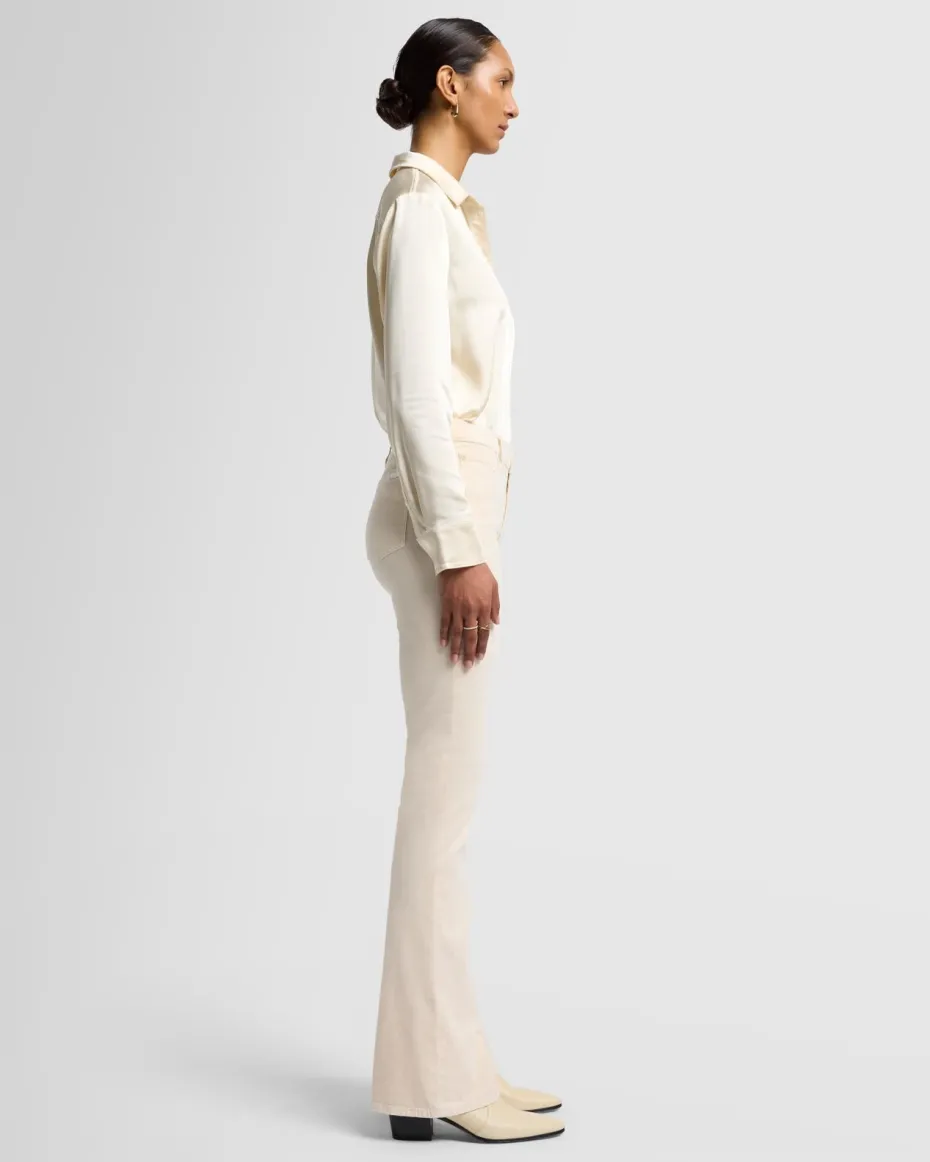 Velvet High Waist Ali in Eggshell