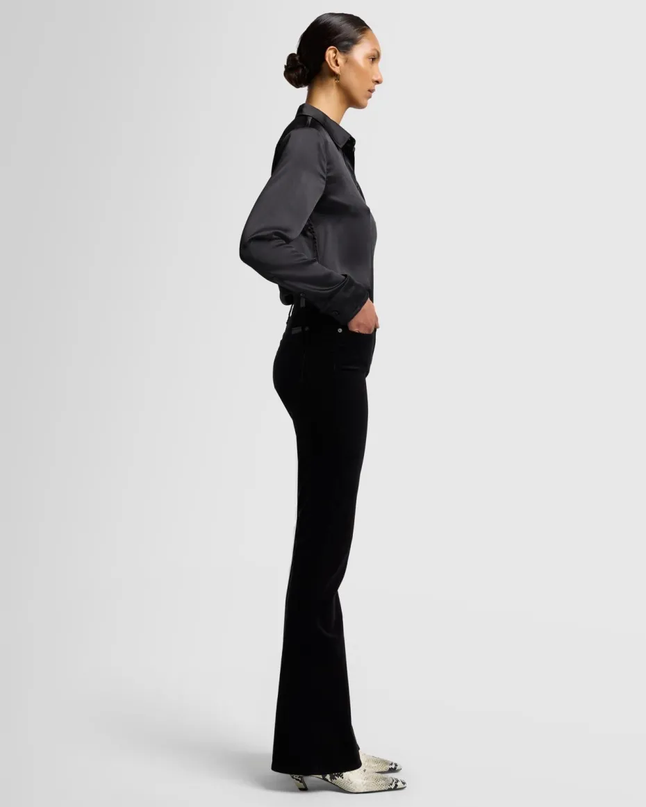 Velvet High Waist Ali in Eggshell