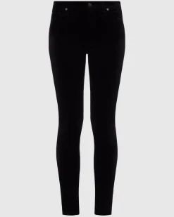 Velvet High Waist Skinny in Eggshell