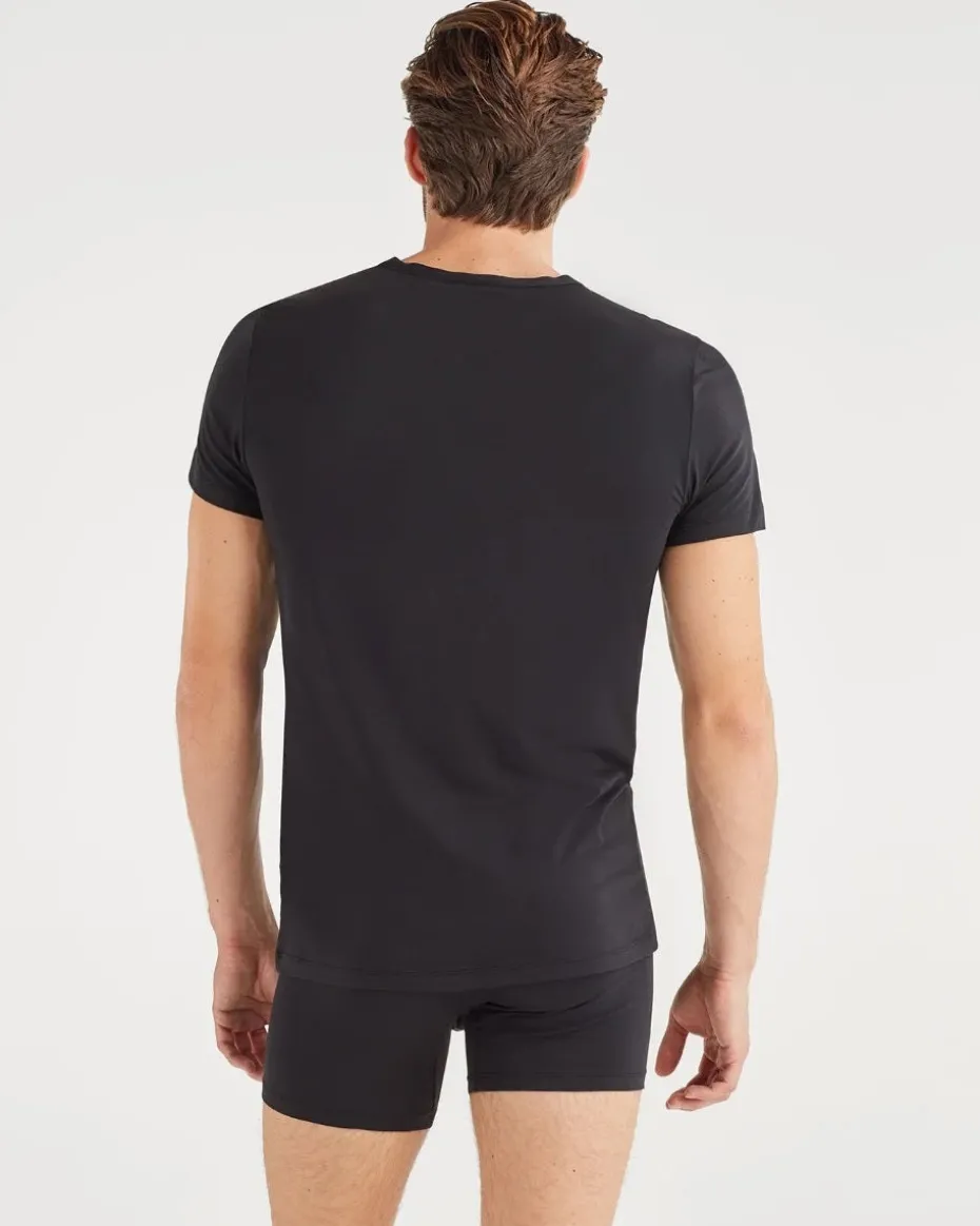 V-Neck Tee 2 Pack in Black