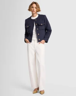 Wool Blend Jacket in Inkwell